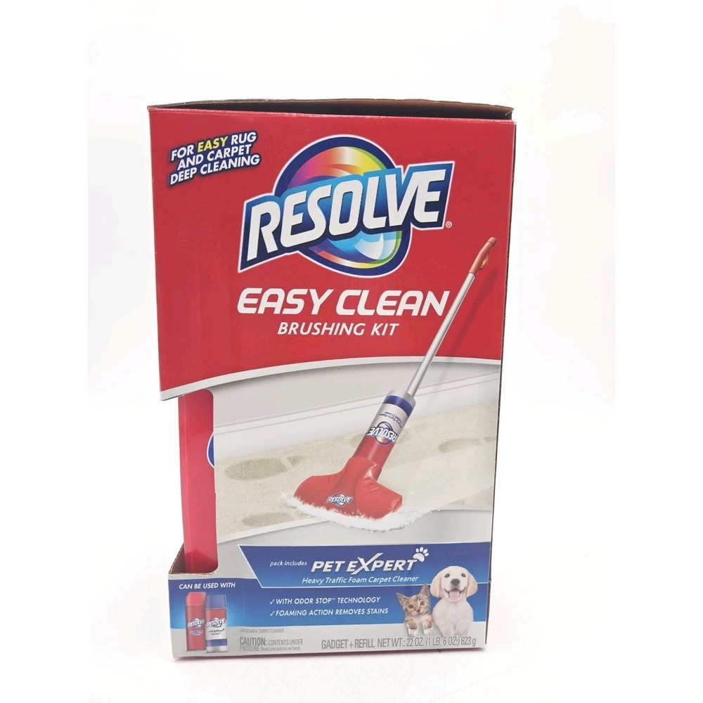 NEW Resolve Easy Clean Pet Expert Brushing Kit Heavy Traffic Carpet Cleaning